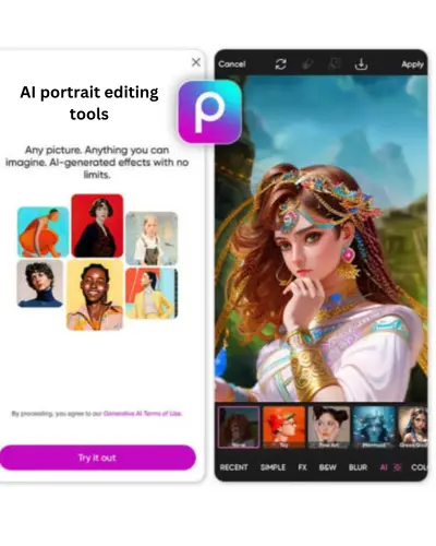 AI portrait editing tools