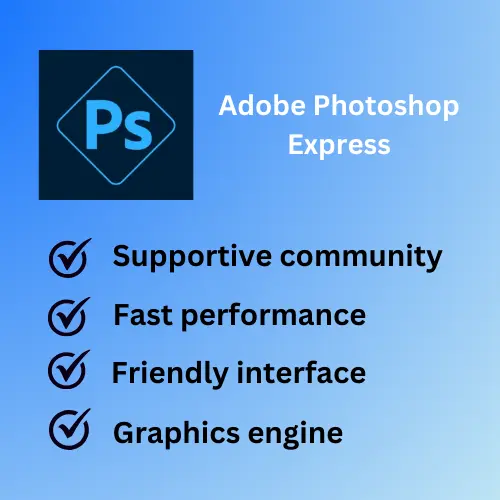 info graphics of adobe photoshop express
