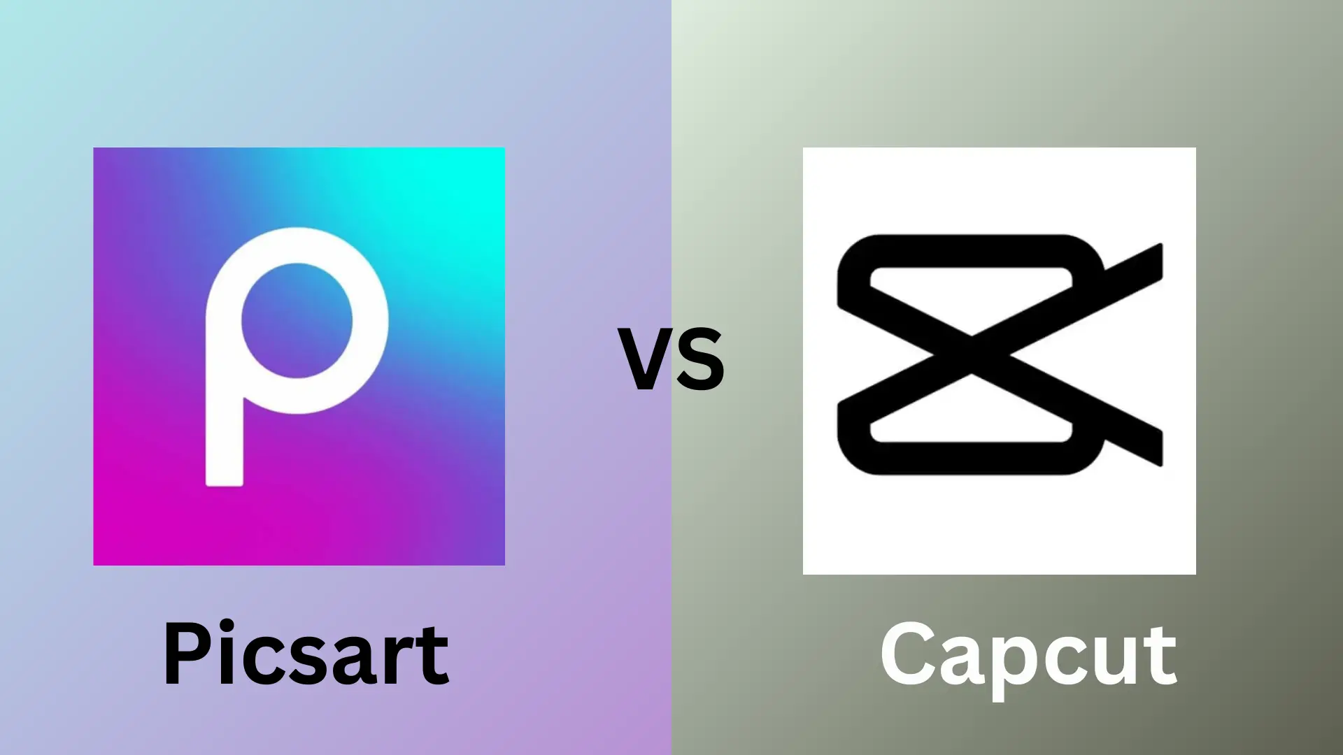 picsart vs capcut logo
