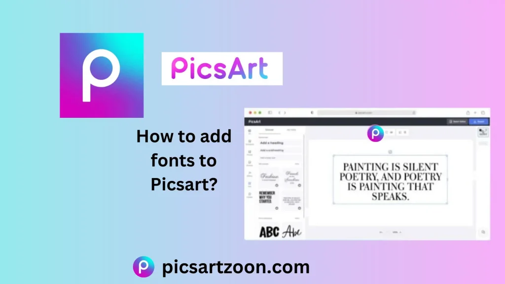 how to add fonts to picsart, feature image